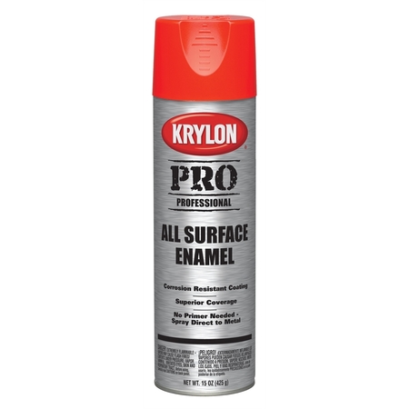 KRYLON Professional All-Surface Enamel Paint; Orange; 15 oz. Aerosol 5817